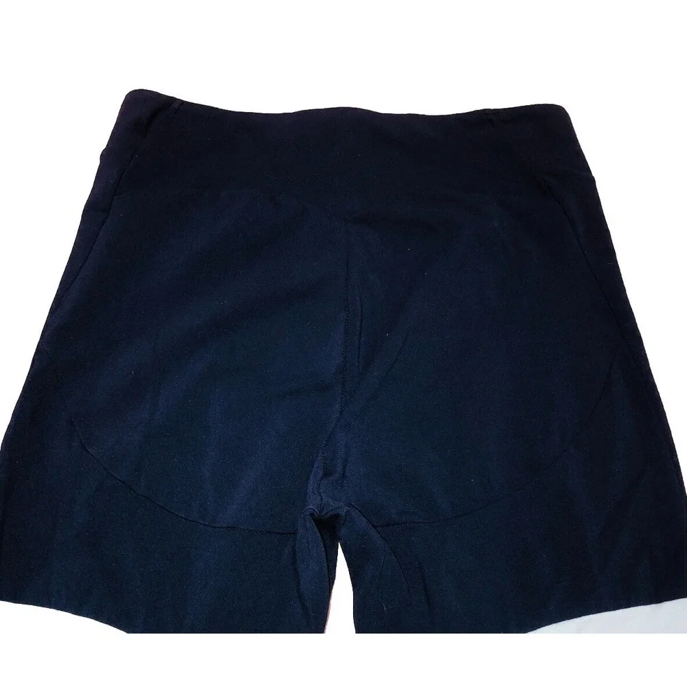 Gymshark Leggings Women's‎ M Navy Blue Mint Colorblock Cross Over Waist *stains